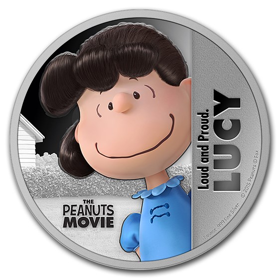 2015 Niue 1 oz Silver "The Peanuts Movie" Lucy 2015 Niue 1 oz Silver "The Peanuts Movie" Lucy