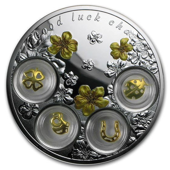 2015 Niue 2.5 oz Silver Good Luck Charms 2015 Niue 2.5 oz Silver Good Luck Charms