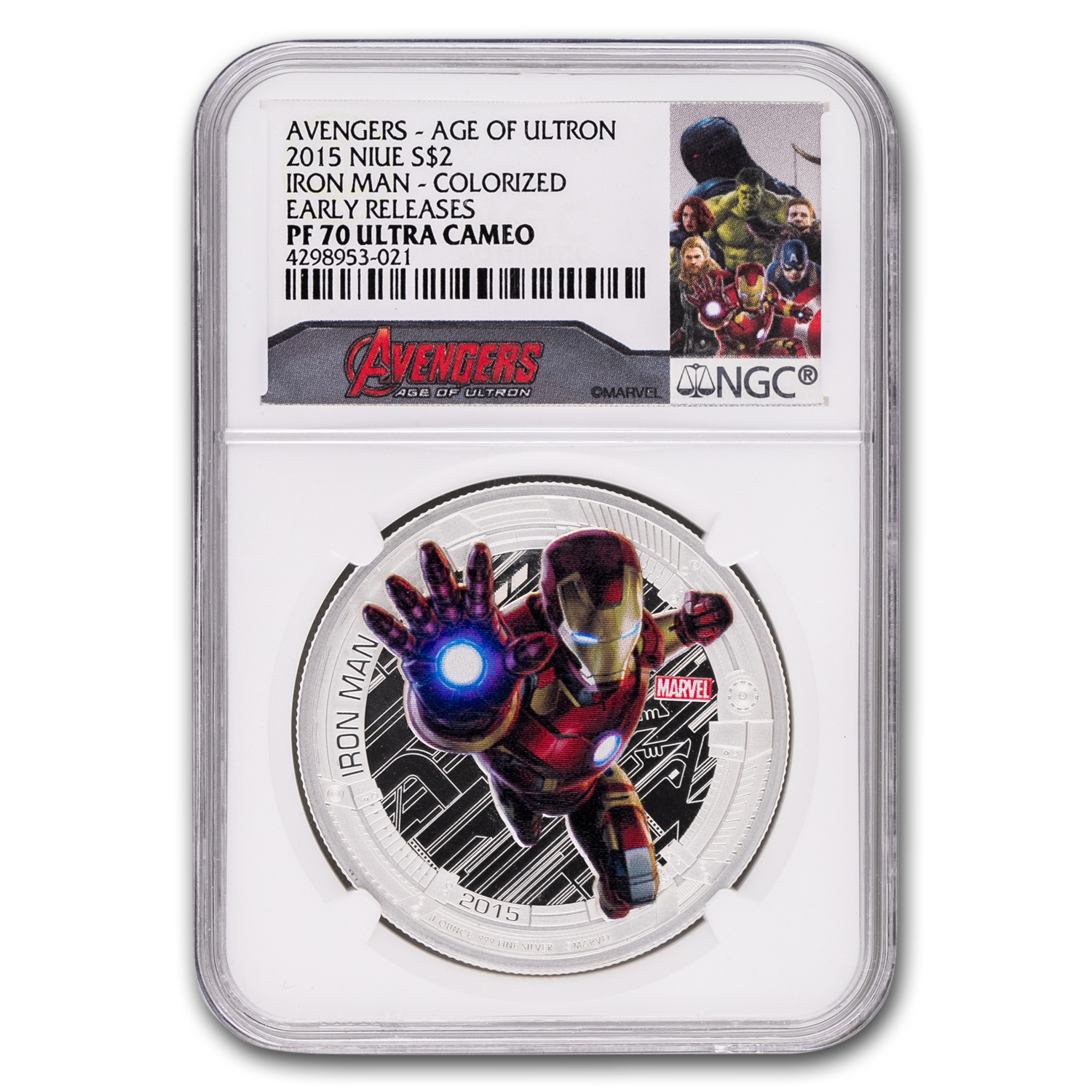Buy 2015 Niue Marvel Avengers Age of Ultron - Iron Man PF-70 UCAM