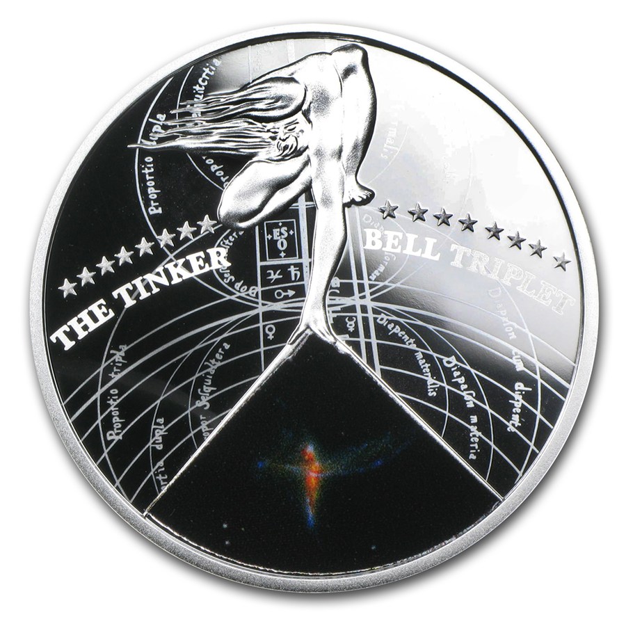 Buy 2015 Niue Silver Stunning Galaxies (The Tinker Bell Triplet) | APMEX