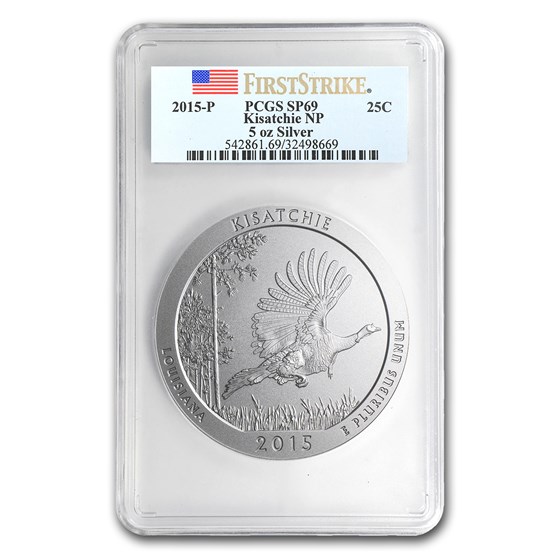 2015-P 5 oz Silver ATB Kisatchie SP-69 PCGS (FS) 2015-P 5 oz Silver ATB Kisatchie SP-69 PCGS (FS)