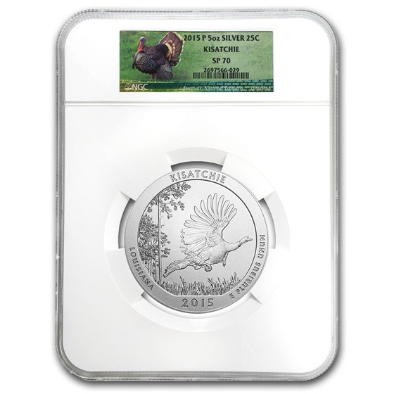 2015-P 5 oz Silver ATB Kisatchie SP-70 NGC 2015-P 5 oz Silver ATB Kisatchie SP-70 NGC