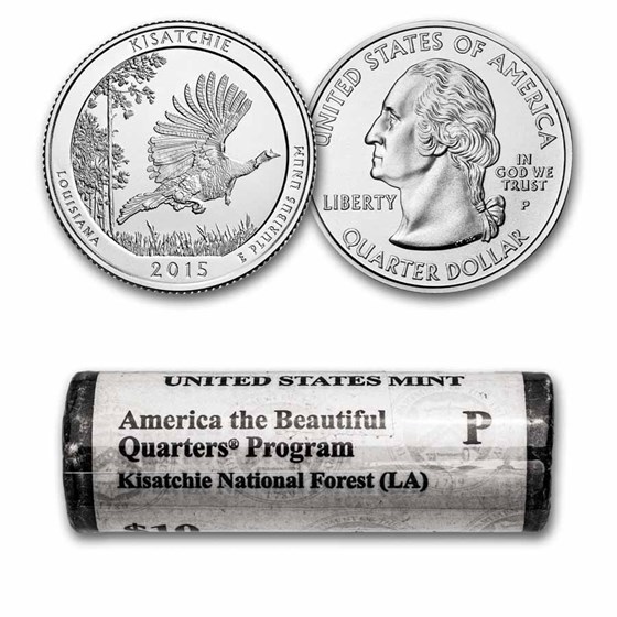 2015-P ATB Quarter Kisatchie National Forest 40-Coin Roll BU 2015-P ATB Quarter Kisatchie National Forest 40-Coin Roll BU