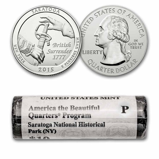 2015-P ATB Quarter Saratoga National Park 40-Coin Roll BU 2015-P ATB Quarter Saratoga National Park 40-Coin Roll BU