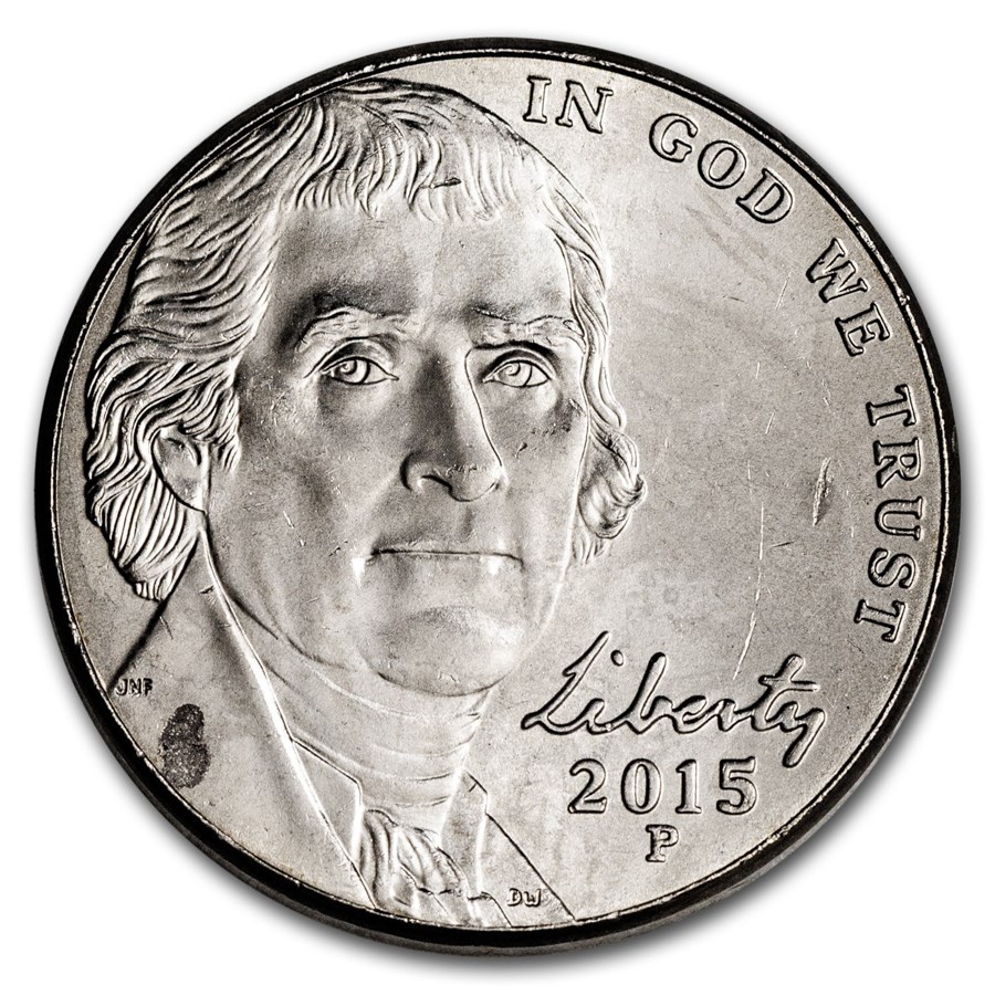 2015-P Jefferson Nickel BU