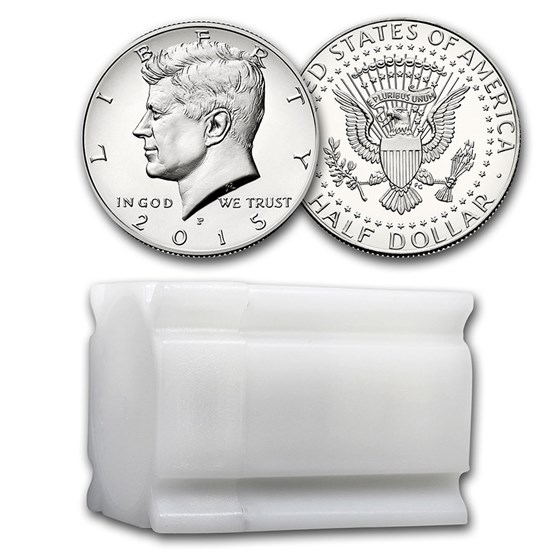 2015-P Kennedy Half Dollar 20-Coin Roll BU 2015-P Kennedy Half Dollar 20-Coin Roll BU