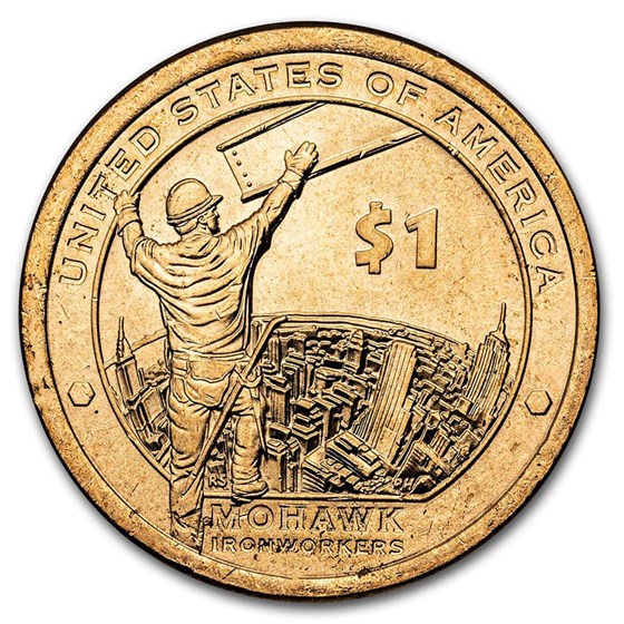 2015-P Native Amer $1 - Mohawk Ironworkers BU 2015-P Native Amer $1 - Mohawk Ironworkers BU