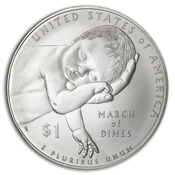 2015-P U.S. March of Dimes $1 Silver Commem BU (Capsule Only) 2015-P U.S. March of Dimes $1 Silver Commem BU (Capsule Only)