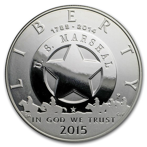 2015-P U.S. Marshals Service $1 Silver Commem Pf (Capsule Only) 2015-P U.S. Marshals Service $1 Silver Commem Pf (Capsule Only)