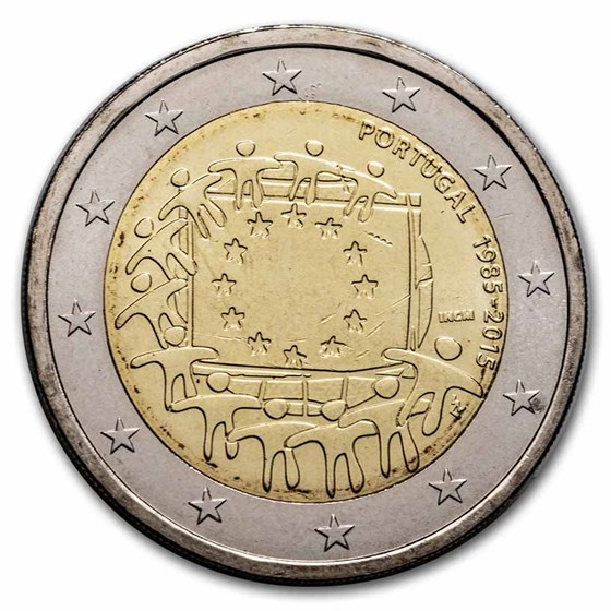 2015 Portugal 2 Euro EU Flag BU 2015 Portugal 2 Euro EU Flag BU