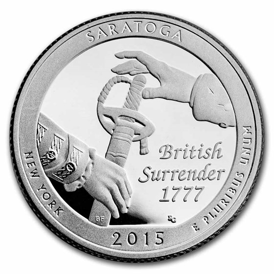 2015-S ATB Quarter Saratoga National Historical Proof (Silver) 2015-S ATB Quarter Saratoga National Historical Proof (Silver)