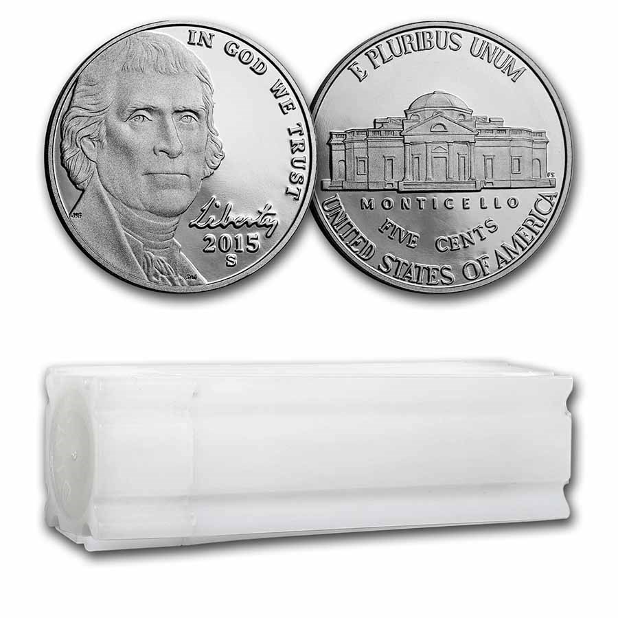 2015-S Jefferson Nickel 40-Coin Roll Proof