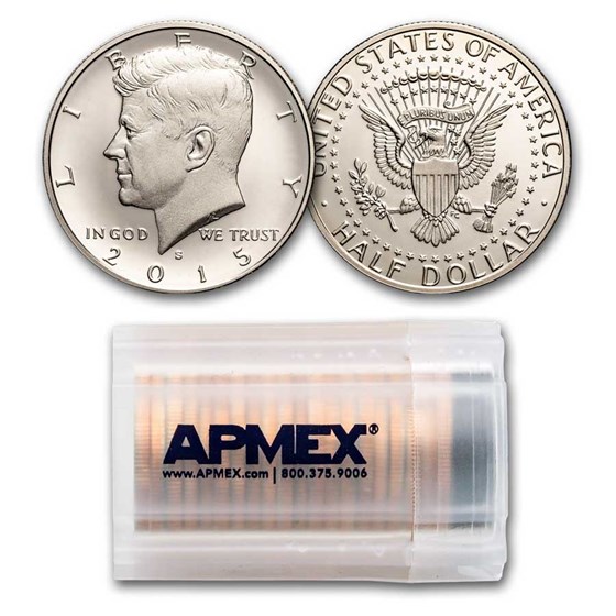 2015-S Kennedy Half Dollar 20-Coin Roll Proof 2015-S Kennedy Half Dollar 20-Coin Roll Proof