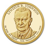 2015-S Lyndon Johnson Presidential Dollar Proof