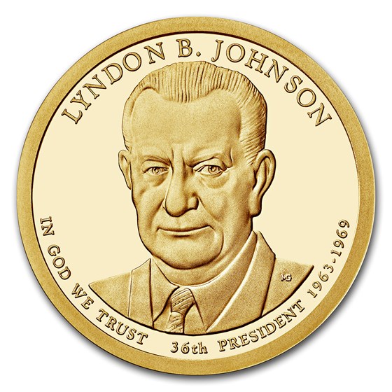 2015-S Lyndon Johnson Presidential Dollar Proof 2015-S Lyndon Johnson Presidential Dollar Proof