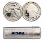 2015-S Quarter ATB Bombay Hook 40-Coin Roll Gem Proof