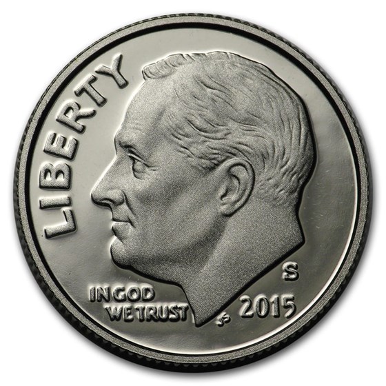 2015-S Roosevelt Dime Gem Proof 2015-S Roosevelt Dime Gem Proof