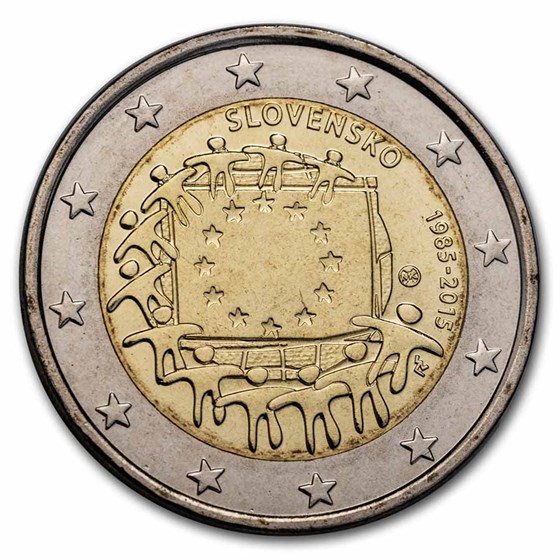 2015 Slovakia 2 Euro EU Flag BU 2015 Slovakia 2 Euro EU Flag BU