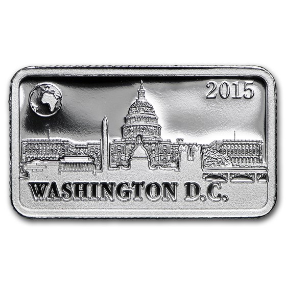 2015 Solomon Islds 2.5 gr Silver Landmarks of the World (Wash DC) 2015 Solomon Islds 2.5 gr Silver Landmarks of the World (Wash DC)