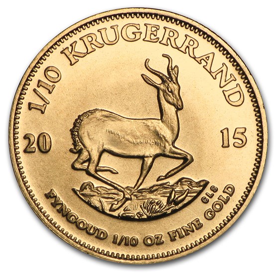 2015 South Africa 1/10 oz Gold Krugerrand 2015 South Africa 1/10 oz Gold Krugerrand