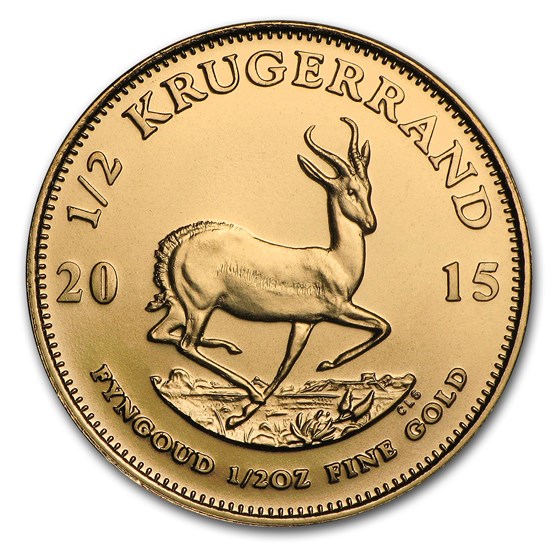 2015 South Africa 1/2 oz Gold Krugerrand 2015 South Africa 1/2 oz Gold Krugerrand
