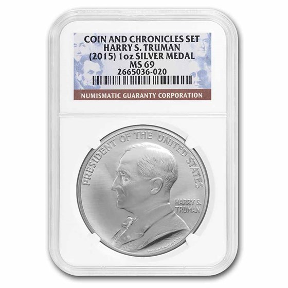 2015 Truman Coin & Chronicles Medal MS-69 NGC 2015 Truman Coin & Chronicles Medal MS-69 NGC