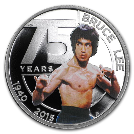 2015 Tuvalu 1 oz Silver Colorized Bruce Lee Proof 2015 Tuvalu 1 oz Silver Colorized Bruce Lee Proof