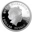 2015 Tuvalu 1 oz Silver Star Trek Colored Proof (Spock)