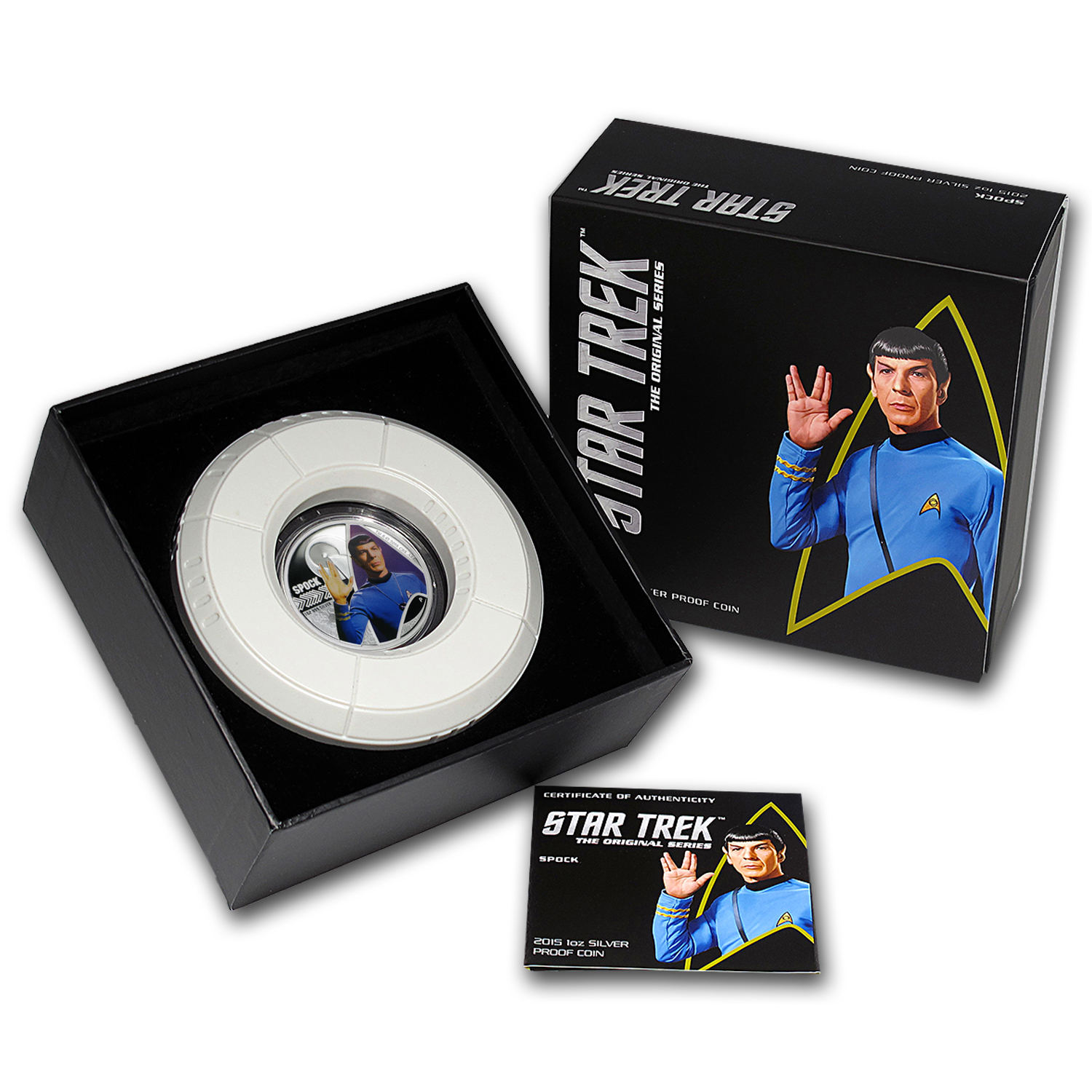 Buy 2015 Tuvalu 1 oz Silver Star Trek Colored Proof (Spock) | APMEX