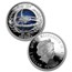 2015 Tuvalu 2-Coin 1 oz Silver Star Trek: Deep Space 9 Pf Set