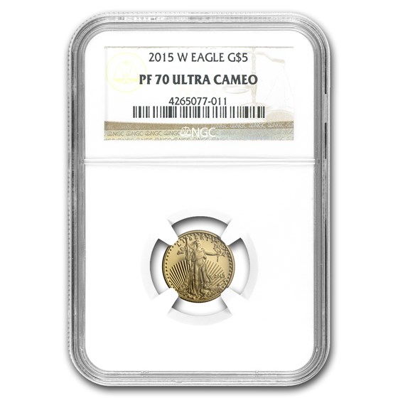 2015-W 1/10 oz Proof American Gold Eagle PF-70 UCAM NGC 2015-W 1/10 oz Proof American Gold Eagle PF-70 UCAM NGC