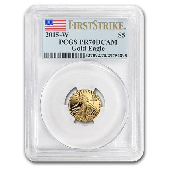 2015-W 1/10 oz Proof American Gold Eagle PR-70 PCGS (FS) 2015-W 1/10 oz Proof American Gold Eagle PR-70 PCGS (FS)