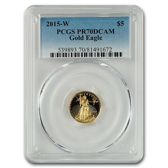 2015-W 1/10 oz Proof American Gold Eagle PR-70 PCGS 2015-W 1/10 oz Proof American Gold Eagle PR-70 PCGS