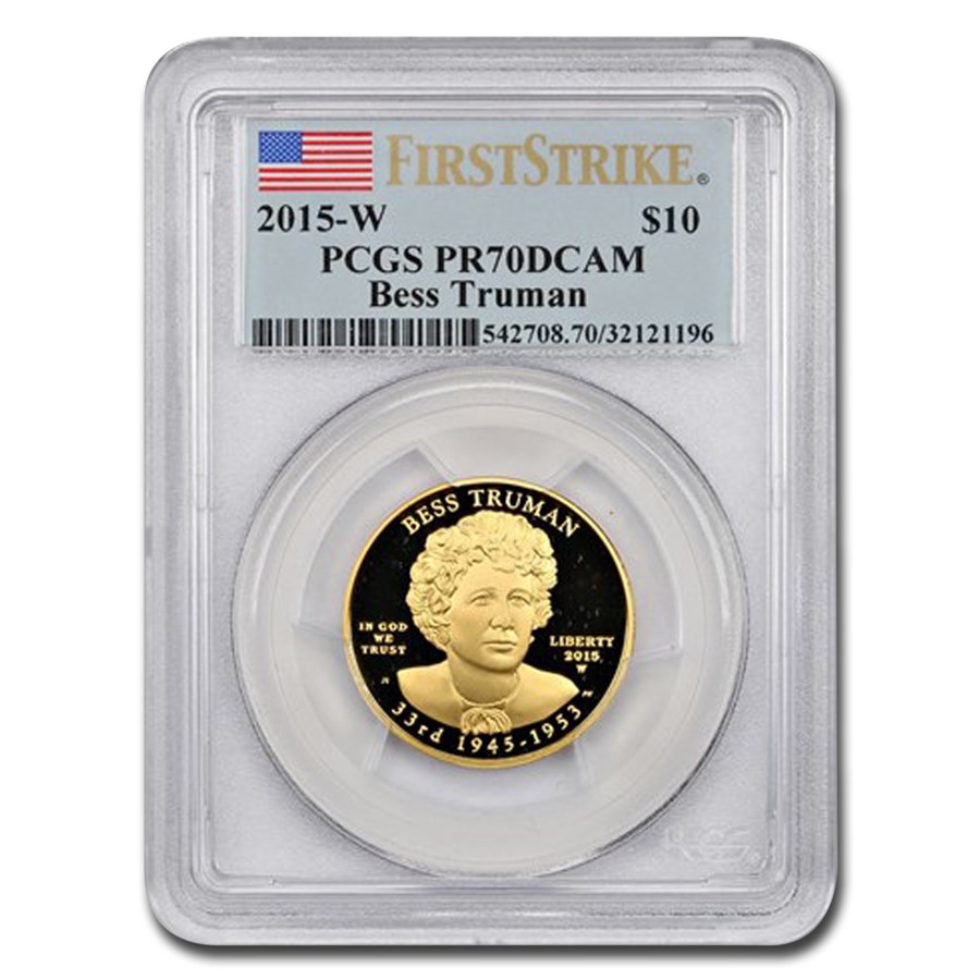 Buy 2015W 1/2 oz Gold Bess Truman PR70 PCGS (FS) APMEX