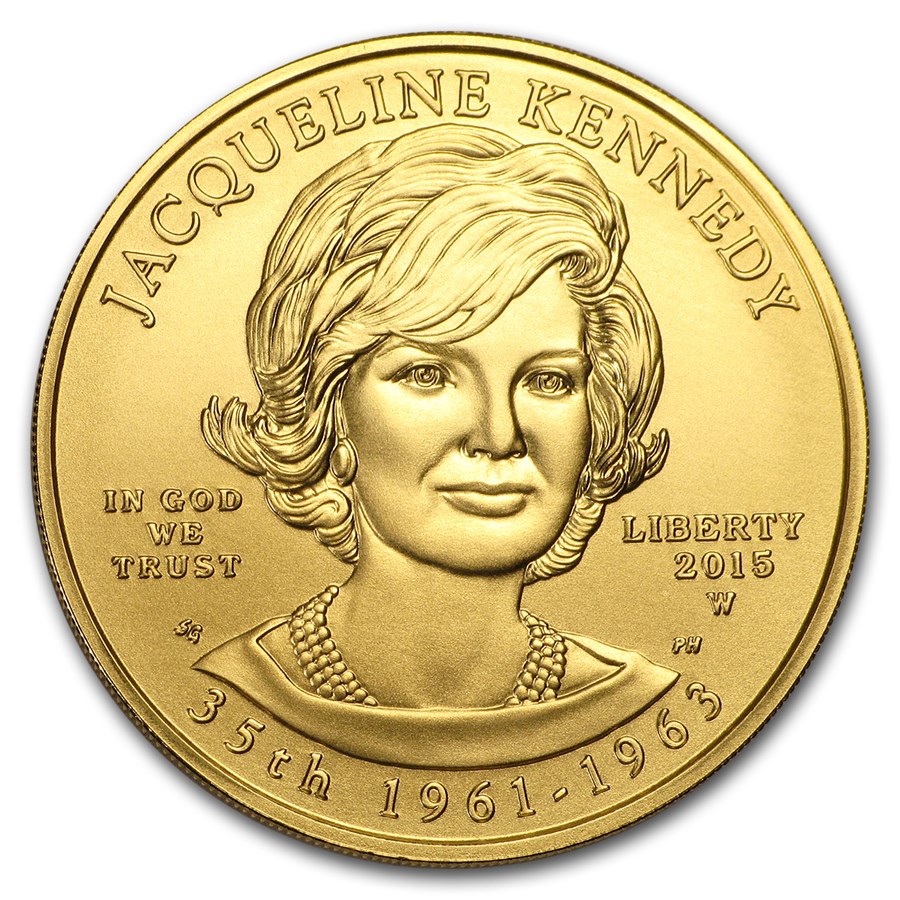 2015-W 1/2 oz Gold Jacqueline Kennedy BU (w/Box & COA)