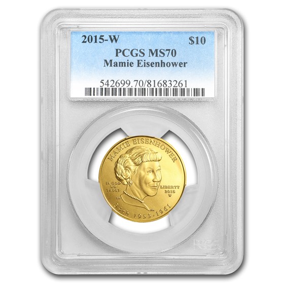 2015-W 1/2 oz Gold Mamie Eisenhower MS-70 PCGS 2015-W 1/2 oz Gold Mamie Eisenhower MS-70 PCGS