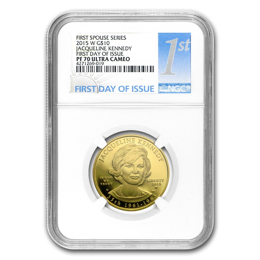 2015-W 1/2 oz Jacqueline Kennedy PF-70 NGC (1st Day Release)