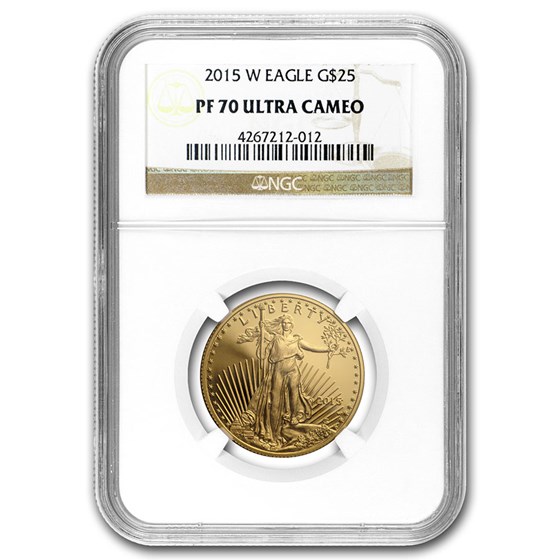 2015-W 1/2 oz Proof American Gold Eagle PF-70 NGC 2015-W 1/2 oz Proof American Gold Eagle PF-70 NGC