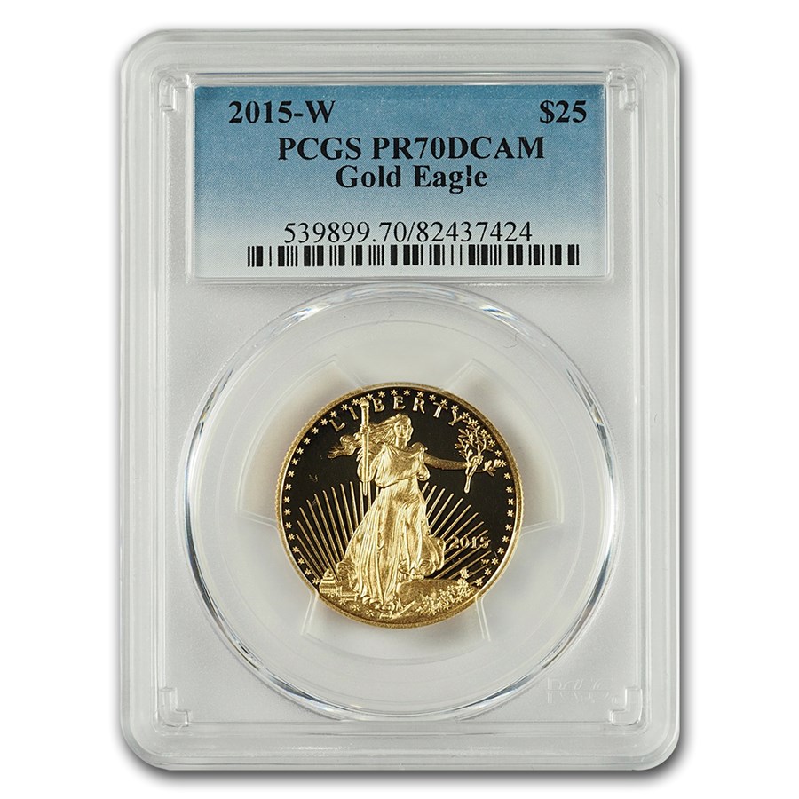 2015-W 1/2 oz Proof American Gold Eagle PR-70 PCGS