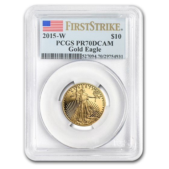 2015-W 1/4 oz Proof American Gold Eagle PR-70 PCGS (FirstStrike®) 2015-W 1/4 oz Proof American Gold Eagle PR-70 PCGS (FirstStrike®)
