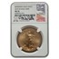 2015-W 1 oz Burnished Gold Eagle MS-70 NGC (Castle)