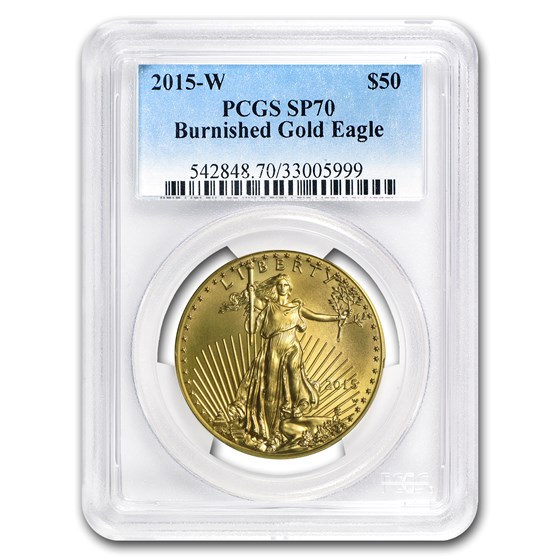 2015-W 1 oz Burnished Gold Eagle SP-70 PCGS 2015-W 1 oz Burnished Gold Eagle SP-70 PCGS