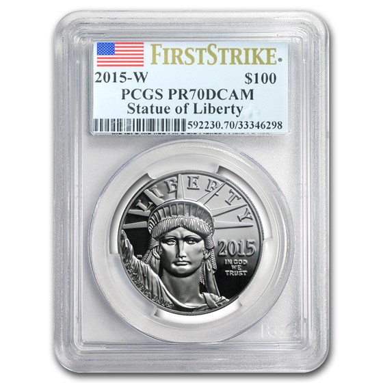 2015-W 1 oz Proof American Platinum Eagle PR-70 PCGS (FS) 2015-W 1 oz Proof American Platinum Eagle PR-70 PCGS (FS)