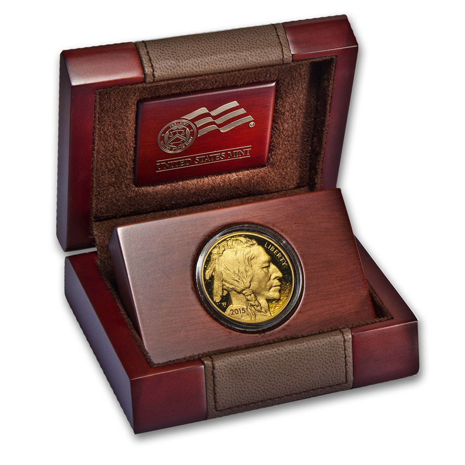 2017 W Proof American Buffalo Gold 1oz Case Box Sleeve Capsule COA-No Coin 