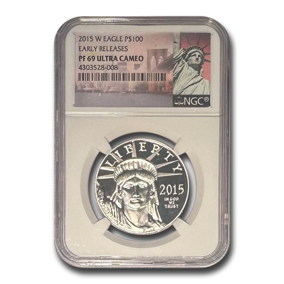 2015-W 1 oz Proof Platinum Eagle PF-69 UCAM NGC (ER) 2015-W 1 oz Proof Platinum Eagle PF-69 UCAM NGC (ER)