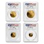 2015-W 4-Coin Proof Gold Eagle Set PR-70 PCGS (FDI, Moy)