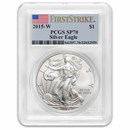 2015-W Burnished American Silver Eagle SP-70 PCGS (FS)