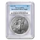 2015-W Burnished American Silver Eagle SP-70 PCGS
