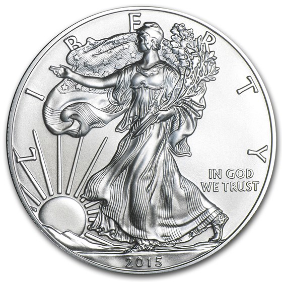 2015-W Burnished American Silver Eagle (w/Box & COA)