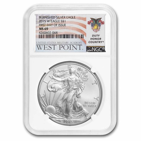 2015-W Burnished Silver Eagle MS-69 NGC (FDI) 2015-W Burnished Silver Eagle MS-69 NGC (FDI)